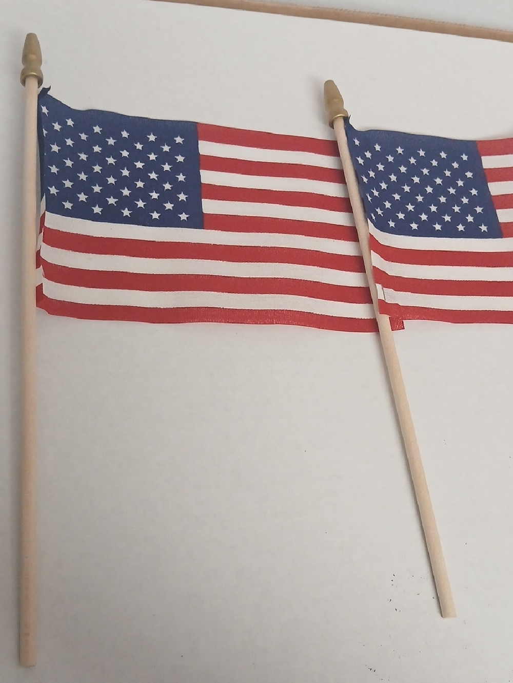 American Flag set of 2 Red white Blue NIP Made In the USA NWT